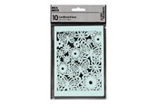Konst- och hantverksmaterial - Creativ Company - Patterned cardboard Light blue 10 pcs. - 216918
