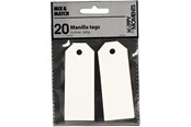 Hobby Tillbehör - Creativ Company - Manila Labels Off-white 20 pcs. - 234022
