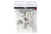 Konst- och hantverksmaterial - Creativ Company - Animal Keychains made of Textile 4 pcs. - 495023