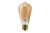 Glödlampor - Philips LED-glödlampa Filament ST64 7W/827 (50W) SceneSwitch amber E27 - 929003806701