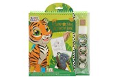 Kreativa spel - Grafix Stamp and Tape Activity Book - Tiger - 100099