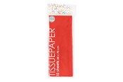 Konst- och hantverksmaterial - Globos Tissue Paper 10 Sheets Red 50x70cm - 6391