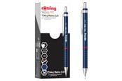 Skriv- och ritverktyg - Rotring Tikky Retro Mechanical Pencils | 2B 0.5 mm | Blue Barrels | 12 Count - 2202566