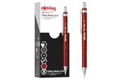 Skriv- och ritverktyg - Rotring Tikky Retro Mechanical Pencils | 2B 0.5 mm | Red Barrels | with Comfort Rippled Grip | 12 Count - 2202568