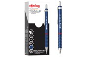 Skriv- och ritverktyg - Rotring Tikky Retro Mechanical Pencils | 2B 0.7 mm | Blue Barrels | with Comfort Rippled Grip | 12 Count - 2202569