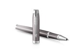 Skriv- och ritverktyg - Parker IM Writing Rituals Rollerball Pen | Grey Finish with Gradient | Chrome Trims | Fine Point | Black Ink | Gift Box - 2203897
