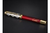 Skriv- och ritverktyg - Parker | Arnold Palmer Signature Edition Fountain Pen Red Lacquer with Gold Cap & Trims Medium Solid Gold Nib Black Ink and Convertor - 2204537