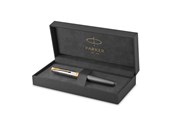 Skriv- och ritverktyg - Parker Sonnet Intrerpid Journeys Collection Fountain Pen Ancient China Edition Grey Lacquer with Solid Silver Cap & Gold Trims Fine Solid Gold Nib Gift Box - 2207186
