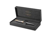 Skriv- och ritverktyg - Parker Sonnet Intrerpid Journeys Collection Rollerball Pen Ancient China Edition Grey Lacquer with Solid Silver Cap & Gold Trims Fine Point Gift Box - 2207188