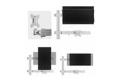 Monitorfäste - StarTech.com Six-Monitor Desk Mount w/ Crossbar Up To 32" Screens/17.6lb mounting kit - for 6 LCD displays - column dual - white - 6-MONITOR-ARM-A