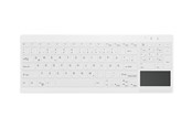 Tangentbord - Cherry Medical AK-C7412F - keyboard - compact compact - with touchpad - QWERTY - Pan Nordic - white Input Device - Tangentbord - Nordisk - Vit - AK-C7412F-GFUS-W/NOR