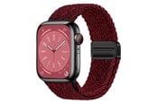 Smartwatch - Accessories - Lippa Apple Watch Nylon Strap incl. Magnetic Lock 42/44/45/46/49 mm - Red - LPAW146