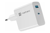 Mobile - Adapters & Chargers - Natec Ribera power adapter - GaN - USB 24 pin USB-C - 65 Watt - NUC-2144