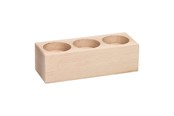 Konst- och hantverksmaterial - Playwood - Tealight holder Rectangle Beechwood - SL204E