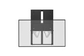 Väggfäste, AV-Möbel - Deltaco OFFICE Manual Height-Adjustable Display Wall Mount - Max 65 kg - recommended for 74" - ARM-0800