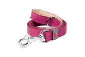 Hundar - Waudog Natural Leather Dog Leash Pink 25mm Wide 122cm Long - 08157