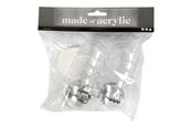 Konst- och hantverksmaterial - Creativ Company - Deco Balls Transparent 5cm 10 pcs. - 52143