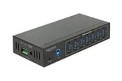 USB Hub - DeLOCK External Industry Hub 7 x USB 3.0 Type-A with 15 kV ESD protection USB Hub - USB 3.2 - 7 porte - Svart - 63311