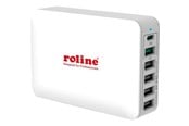 Mobile - Adapters & Chargers - Roline power adapter - 24 pin USB-C 5 x 4 pin USB Type A - 60 Watt - 19.11.1055