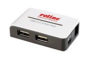 USB Hub - Roline USB 2.0 Hub "Black and White" USB Hub - 4 porte - Grey - 14.02.5013