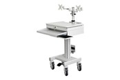 Väggfäste, AV-Möbel - Roline cart - for 2 LCD displays / keyboard / mouse / PC / notebook - Max - recommended for - 17.03.1175