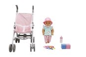 Dockor & Tillbehör - Happy Friend Lotta Doll 30cm with Stroller Set - 504234