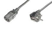 Strömkabel (extern) - DIGITUS Type-F Power Cord - 0.75m - AK-440109-008-S