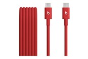 USB-kabel - Apple Beats USB-C to USB-C Woven Cable (1.5 m / 5 ft) – Rapid Red - MDGF4ZM/A