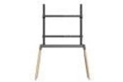Väggfäste, AV-Möbel - Gembird TV floor stand 55" - 86"" black/wood - Max 40 kg - recommended for 86" - TVS-86F-01-BK