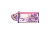 Skoltillbehör - Euromic UNICORN GEMS Filled mesh pencil pouch w/station - 092308156