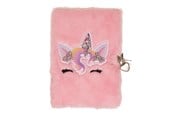 Block och Anteckningsböcker - Euromic UNICORN GEMS Diary w/lock PLUSH cover w/topcard - 092304407