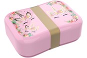Skoltillbehör - Euromic UNICORN FLOWERS lunch box w/strap 18 x 13 x 6 cm - 090208727-21000346
