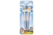 Skriv- och ritverktyg - Euromic Bluey 2-pack pencils w/2 eraser toppers - triangular pencils unsharpened each with eraser topper packed on blistercard w/eurohole CE & 0-3 years pictogram - 048207002