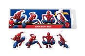 Skoltillbehör - Euromic SPIDERMAN 4-pack erasers in box - 017807106