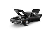 Fjärrstyrt - RASTAR Die cast 1:36 1970 Dodge Charger R/T with Engine Version Black - 64430