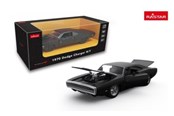 Fjärrstyrt - RASTAR Die cast 1:36 1970 Dodge Charger R/T with Engine Version Black - 64430