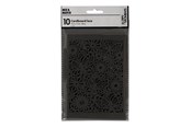 Konst- och hantverksmaterial - Creativ Company - Patterned Cardboard Black 10 pcs. - 216912