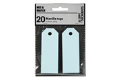 Papper, Fotopapper & Etiketter - Creativ Company - Manila Labels Light Blue 20 pcs. - 234018