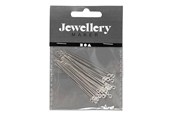 Konst- och hantverksmaterial - Creativ Company - Head Pins Silver Plated 50 mm 30 pcs. - 602040