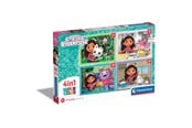 Pusselspel - Clementoni Gabby’s Dollhouse 4-in-1 Super Colour Puzzles (12/16/20/24) - 21524