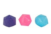 Små presenter till barn - Pocket Money Squeeze Sugar Glitter Diamond ball 6cm assorted - 621850