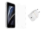 Mobile - Covers & Cases - OtterBox KIT Apple iPhone SE (3rd/2nd gen)/8/7 (React Clear/Trusted Glass/EU USB-C Wall Charger 20W - white) - 78-80516