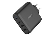 Mobile - Adapters & Chargers - OtterBox Standard EU Wall Charger 100W GaN - 2X USB-C + 2X USB-A USB-PD - black - 78-81343