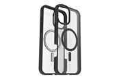 Mobile - Covers & Cases - OtterBox React MagSafe Apple iPhone 16 Plus Black Crystal - clear/black - ProPack - 77-96236