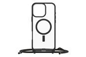 Mobile - Covers & Cases - OtterBox React Necklace MagSafe Apple iPhone 16 Pro Max Black Crystal - clear/black - ProPack - 77-96837