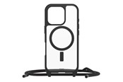 Mobile - Covers & Cases - OtterBox React Necklace MagSafe Apple iPhone 16 Pro Black Crystal - clear/black - ProPack - 77-96831