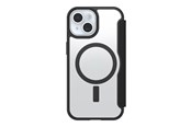 Mobile - Covers & Cases - OtterBox React Folio MagSafe Apple iPhone 16e/15/14/13 Black Crystal - clear/black - 77-97827