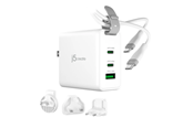 Mobile - Adapters & Chargers - j5create 65W GaN USB-C 3-Port Traveler Charger - JUP3565CV-N