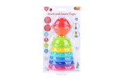 Babyleksaker - PLAY Leather and Stacking Cups 8 pcs. - 2405