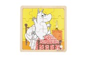 Babyleksaker - Barbo Toys Moomin - Framed Wooden Puzzle - Bedtime Jumping - 7219